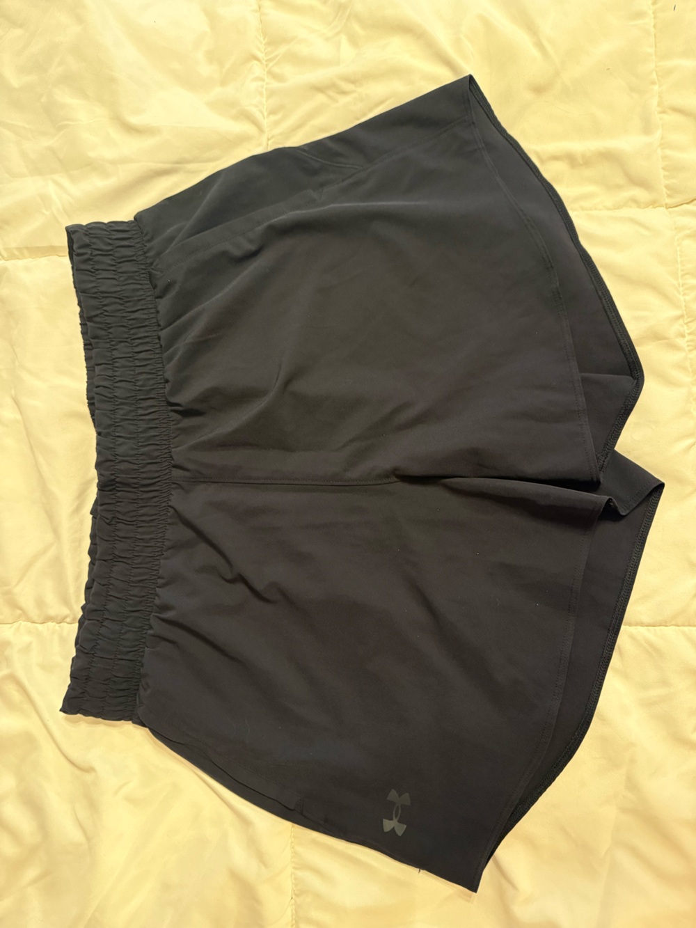 Under Armour Black Women's Athletic Shorts with Smocked Waistband